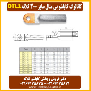 کاتالوگ کابلشو بی متال ۳۰۰ DTL1 کلاته